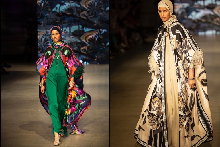 Imannoor, Istanbul Modest Fashion Week Defilesinde Ünlü Model Rawdah ile Büyüledi